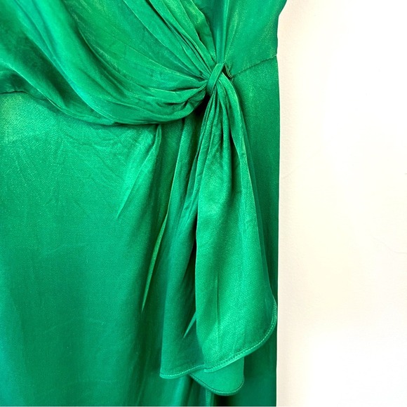 Anthropologie Giverny Midi Slip Dress Emerald Green SZ‎ 0 Wedding Guest - Picture 6 of 11